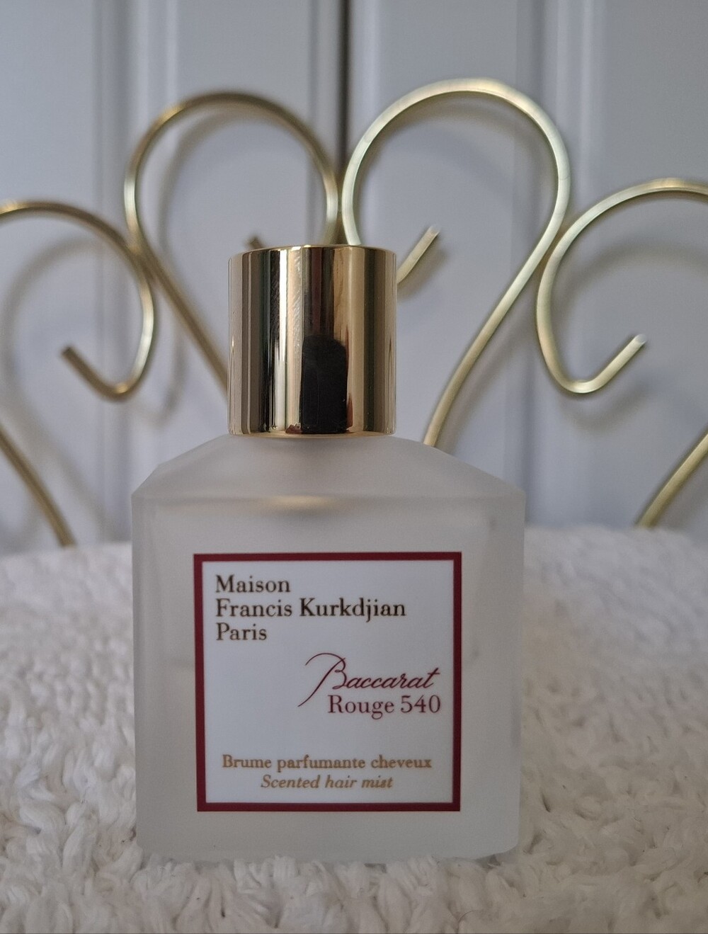 Maison Francis Kurkdjian Baccarat Rouge 540 Hair Mist - Gold and Red Accents - Picture 1 of 6